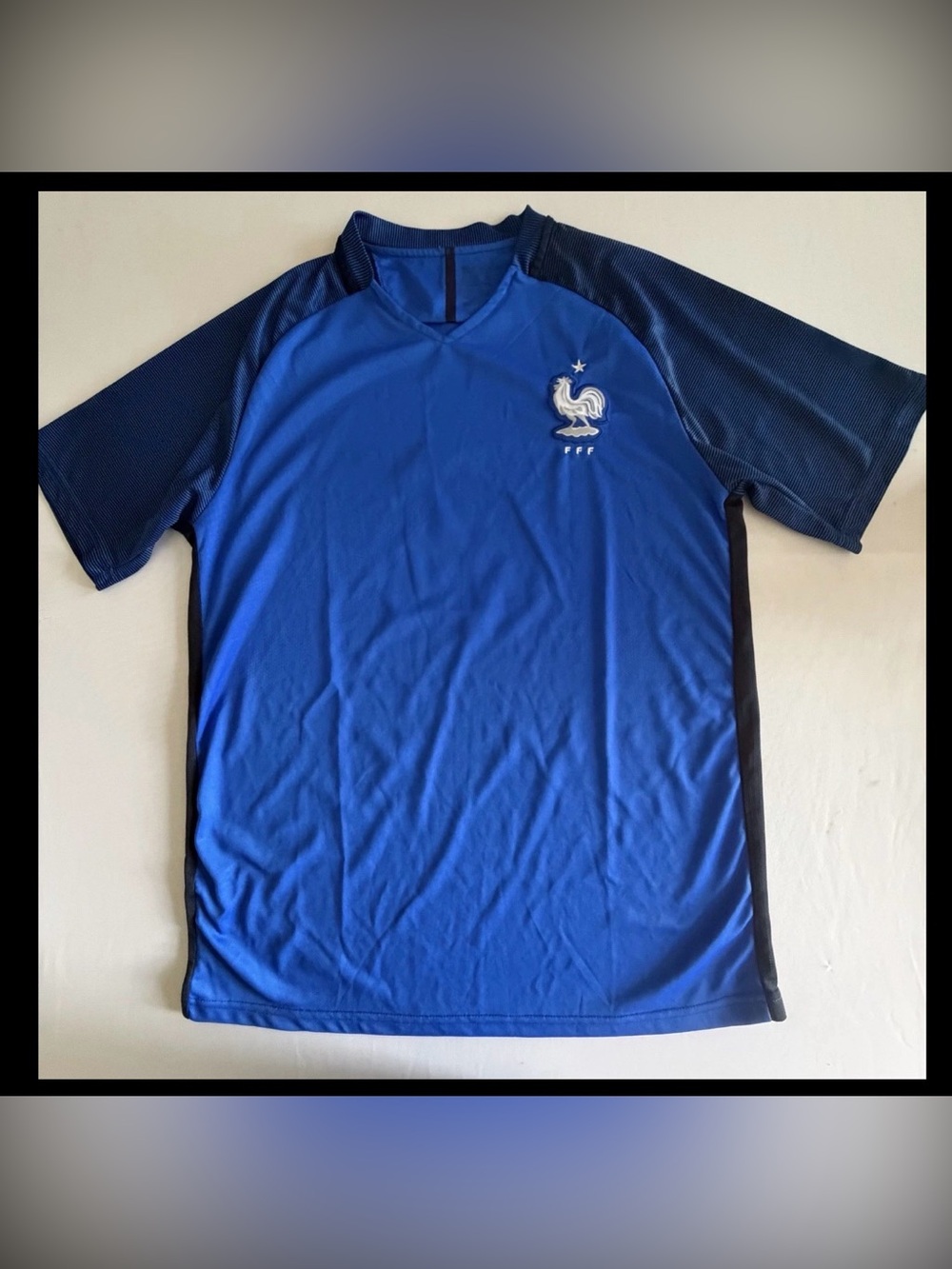 Nike France National Team Soccer Jersey Men’s XL Dri-FIT #4 Blue Les Bleus
